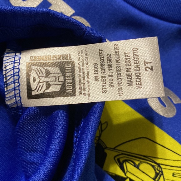 B1G1 Transformers Outfit Size 2T - Picture 5 of 5